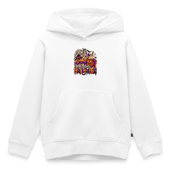 Just a Girl Who Loves Halloween - Kinder Premium Organic Hoodie - Weiß - Vorne - AI Model Kid Female (0cm)
