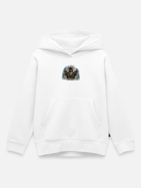 Heulende Eichhörnchen - Kinder Premium Organic Hoodie - Weiß