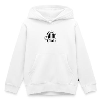 Cool Aunt Club - Kinder Premium Organic Hoodie - Weiß - Vorne - AI Model Kid Female (0cm)