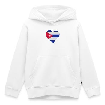 Cuban Herz - Kinder Premium Organic Hoodie - Weiß - Vorne - AI Model Kid Female (0cm)