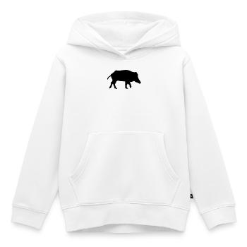 Wildschwein - Kinder Premium Organic Hoodie - Weiß - Vorne - AI Model Kid Female (0cm)