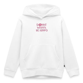 Donut worry - Sweat Premium à capuche enfant bio - blanc - Devant - AI Model Kid Female (0cm)