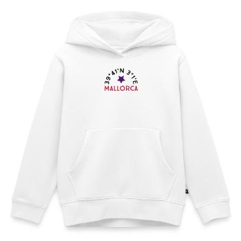 Majorque - Sweat Premium à capuche enfant bio - blanc - Devant - AI Model Kid Female (0cm)