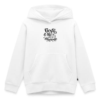 fiesta comme il n'y a pas manana - Sweat Premium à capuche enfant bio - blanc - Devant - AI Model Kid Female (0cm)