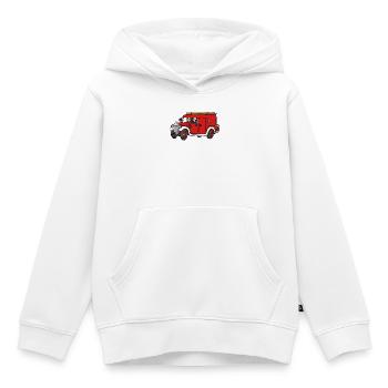 Feuerwehroldie - Kinder Premium Organic Hoodie - Weiß - Vorne - AI Model Kid Female (0cm)
