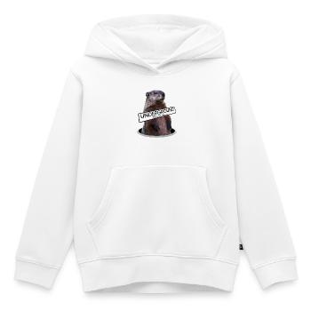 Underground Resistance - Murmeltier - Kinder Premium Organic Hoodie - Weiß - Vorne - AI Model Kid Female (0cm)