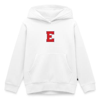 ÉCOLE SECONDAIRE DE L’EST - Sweat Premium à capuche enfant bio - blanc - Devant - AI Model Kid Female (0cm)