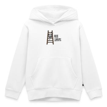 Rock Climbing drôle escalade escalade dessin animé - Sweat Premium à capuche enfant bio - blanc - Devant - AI Model Kid Female (0cm)