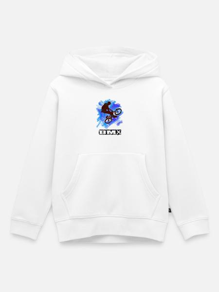 Bmx - Kinder Premium Organic Hoodie - Weiß