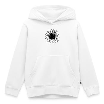 Sonnenblume - Kinder Premium Organic Hoodie - Weiß - Vorne - AI Model Kid Female (0cm)