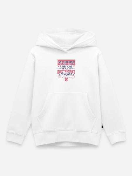 Elektriker Mädchen - Kinder Premium Organic Hoodie - Weiß
