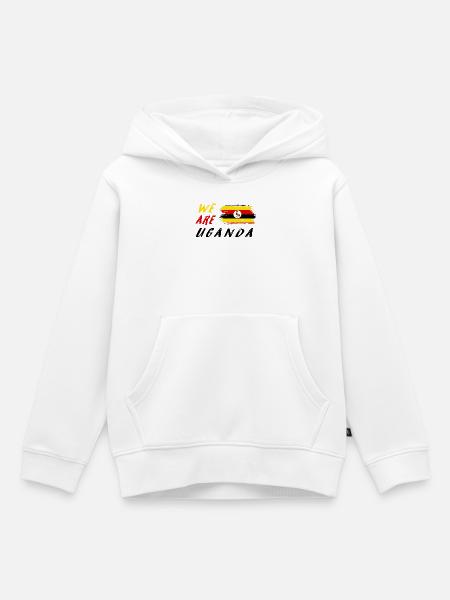 Wir sind Uganda - Kinder Premium Organic Hoodie - Weiß