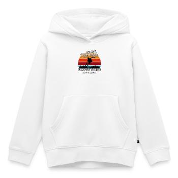 Urban Skateboarding: Schweben Sie über die Stadt - Kinder Premium Organic Hoodie - Weiß - Vorne - AI Model Kid Female (0cm)