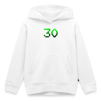 schenken, 30 Pixelig - Kinder Premium Organic Hoodie - Weiß - Vorne - AI Model Kid Female (0cm)