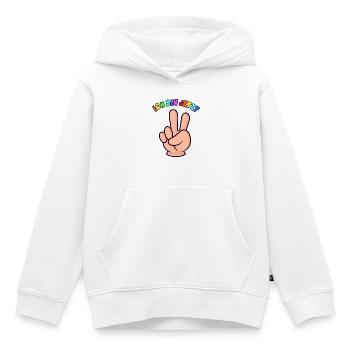 2.Geburtstag Kleinkind Geschenk 2 Finger - Kinder Premium Organic Hoodie - Weiß - Vorne - AI Model Kid Female (0cm)