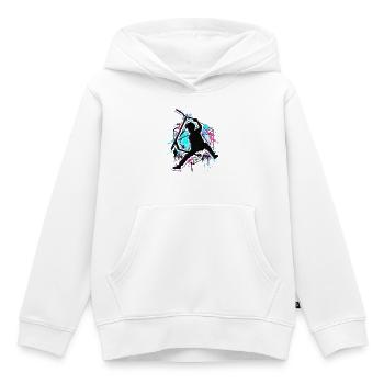 Bunter Stunt Scooter - Farbiger Stuntscooter - Kinder Premium Organic Hoodie - Weiß - Vorne - AI Model Kid Female (0cm)