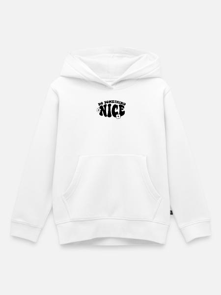 Mach etwas Nettes - Kinder Premium Organic Hoodie - Weiß