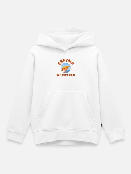 Shrimp Whisperer-Logo - Kinder Premium Organic Hoodie - Weiß
