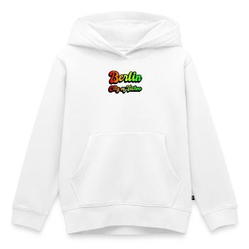 Berlin Stadt des Technos Regenbogen - Kinder Premium Organic Hoodie - Weiß - Vorne - AI Model Kid Female (0cm)