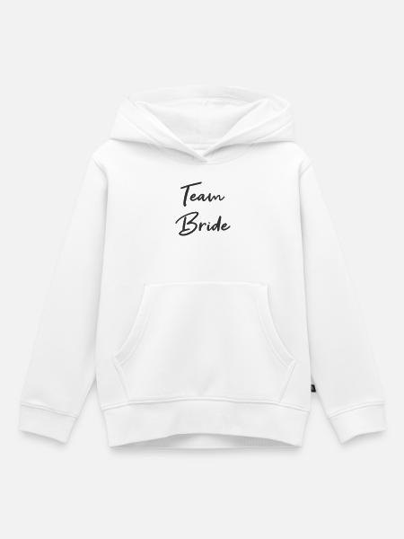 Team Bride - Kinder Premium Organic Hoodie - Weiß