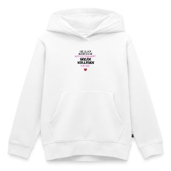 Was für geile Kollegen.... - Kinder Premium Organic Hoodie - Weiß - Vorne - AI Model Kid Female (0cm)