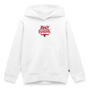 Weihnachten, Frohe Weihnachten, Frohe Weihnachten - Kinder Premium Organic Hoodie - Weiß - Vorne - AI Model Kid Female (0cm)