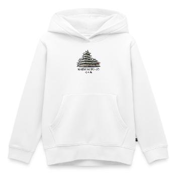Burg Matsumoto-jo, Nagano, Japan Handzeichnung - Kinder Premium Organic Hoodie - Weiß - Vorne - AI Model Kid Female (0cm)