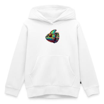 Chamäleon - Kinder Premium Organic Hoodie - Weiß - Vorne - AI Model Kid Female (0cm)