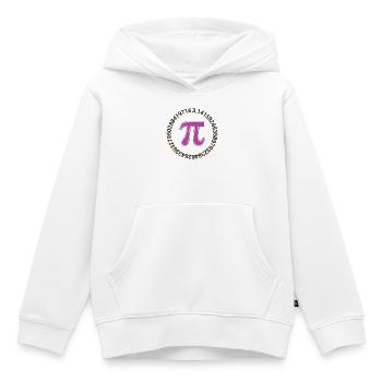 Pi Day - Bonne journée Pi - Sweat Premium à capuche enfant bio - blanc - Devant - AI Model Kid Female (0cm)