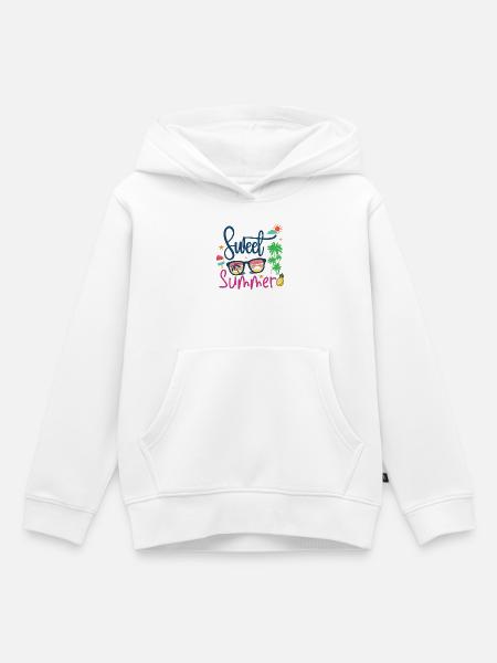 Süßer Sommer - Kinder Premium Organic Hoodie - Weiß