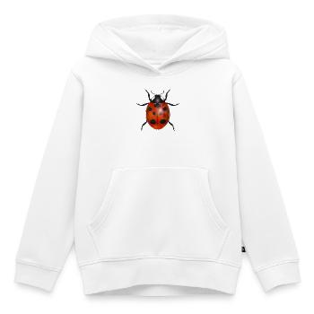 coccinelle enchanteresse aux couleurs vives - Sweat Premium à capuche enfant bio - blanc - Devant - AI Model Kid Female (0cm)