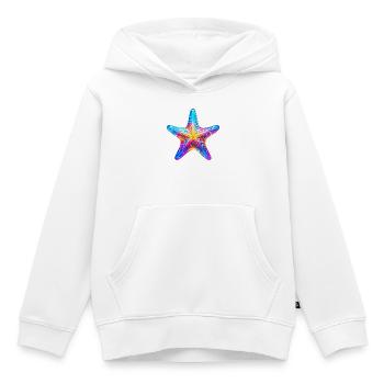 Étoile de mer - Sweat Premium à capuche enfant bio - blanc - Devant - AI Model Kid Female (0cm)