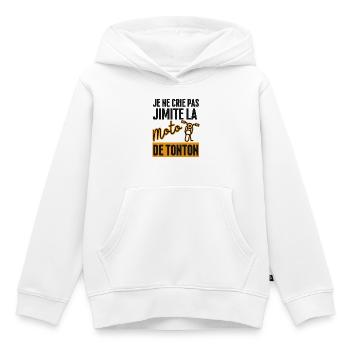 I'm not screaming I'm imitating Uncle's Motorcycle - Kids Premium Organic Hoodie - white - Front - AI Model Kid Female (0cm)