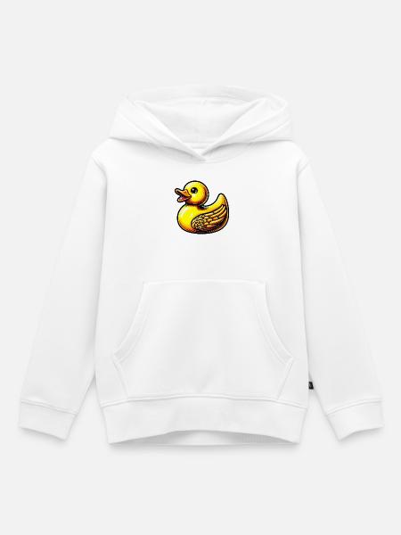 Caneton Canard Canard - Sweat Premium à capuche enfant bio - blanc