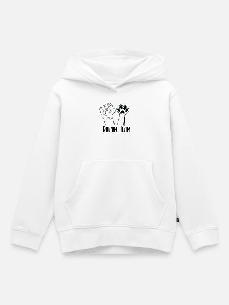 Dream Team - Kinder Premium Organic Hoodie - Weiß