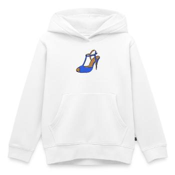 Mode de chaussures - Sweat Premium à capuche enfant bio - blanc - Devant - AI Model Kid Female (0cm)