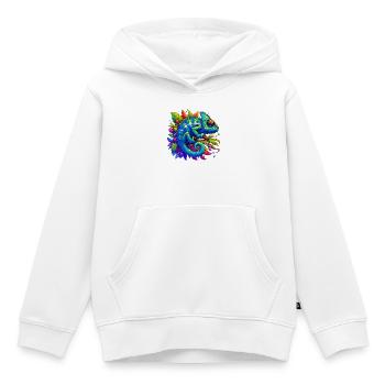 Chamäleon - Kinder Premium Organic Hoodie - Weiß - Vorne - AI Model Kid Female (0cm)