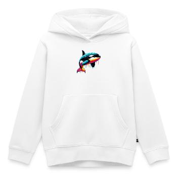 Schwertwal - Kinder Premium Organic Hoodie - Weiß - Vorne - AI Model Kid Female (0cm)
