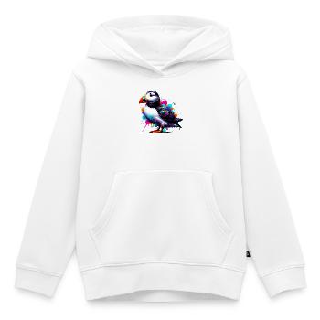 Papageitaucher - Kinder Premium Organic Hoodie - Weiß - Vorne - AI Model Kid Female (0cm)