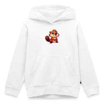 Bieber - Kinder Premium Organic Hoodie - Weiß - Vorne - AI Model Kid Female (0cm)