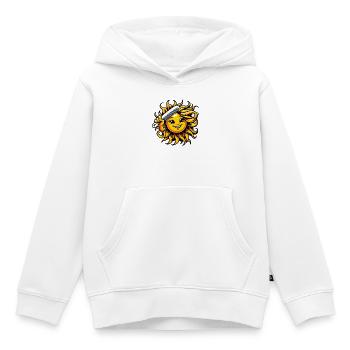 Sonne - Kinder Premium Organic Hoodie - Weiß - Vorne - AI Model Kid Female (0cm)