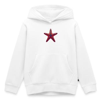 Étoile de mer - Sweat Premium à capuche enfant bio - blanc - Devant - AI Model Kid Female (0cm)