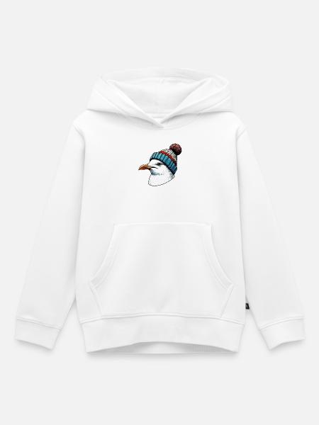 Möwe - Kinder Premium Organic Hoodie - Weiß