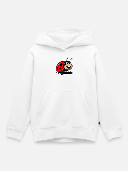 Marienkäfer - Kinder Premium Organic Hoodie - Weiß