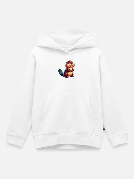 Bieber - Kinder Premium Organic Hoodie - Weiß