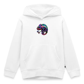 Chamäleon - Kinder Premium Organic Hoodie - Weiß - Vorne - AI Model Kid Female (0cm)
