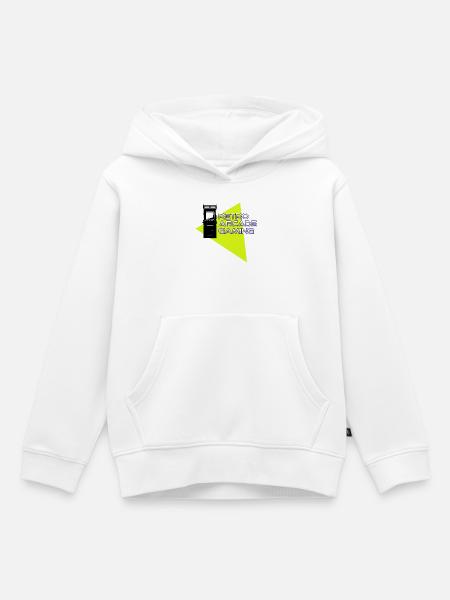 Retro-Arcade-Spiele - Kinder Premium Organic Hoodie - Weiß