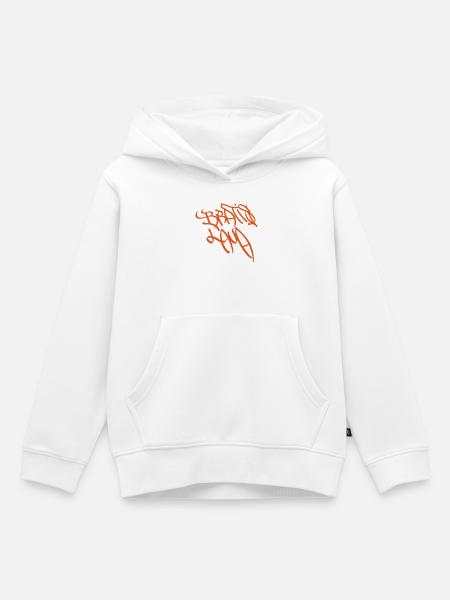 Expressiver Bratislava Graffiti - Kinder Premium Organic Hoodie - Weiß