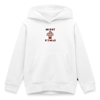 Joyeux Père Noël - Sweat Premium à capuche enfant bio - blanc - Devant - AI Model Kid Female (0cm)