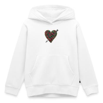 Herz Juwel Liebe - Kinder Premium Organic Hoodie - Weiß - Vorne - AI Model Kid Female (0cm)